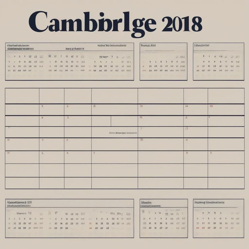 Lịch thi Cambridge 2018