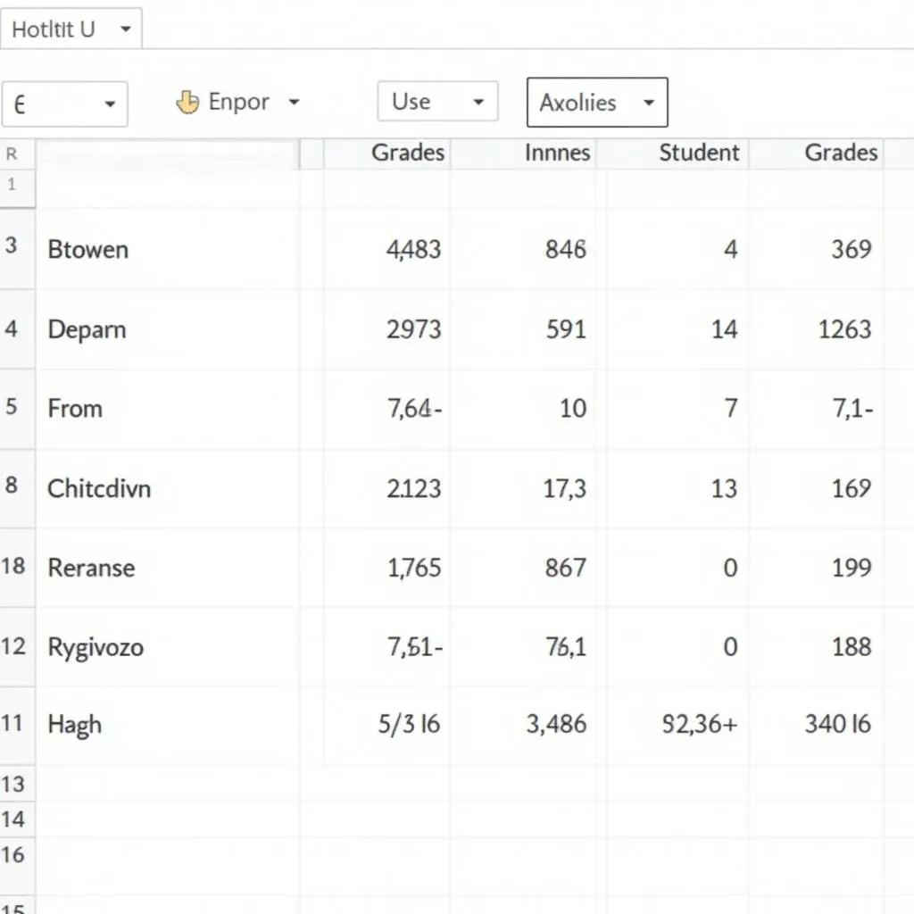 Quản lý điểm số học sinh trong Excel