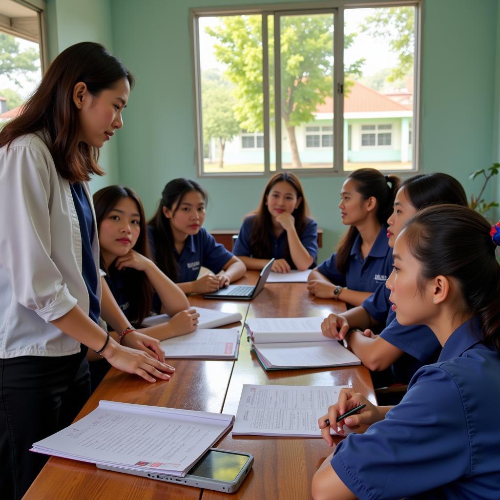 Hình ảnh minh họa về vai trò của gia đình và nhà trường trong giáo dục thanh thiếu niên tại Củ Chi