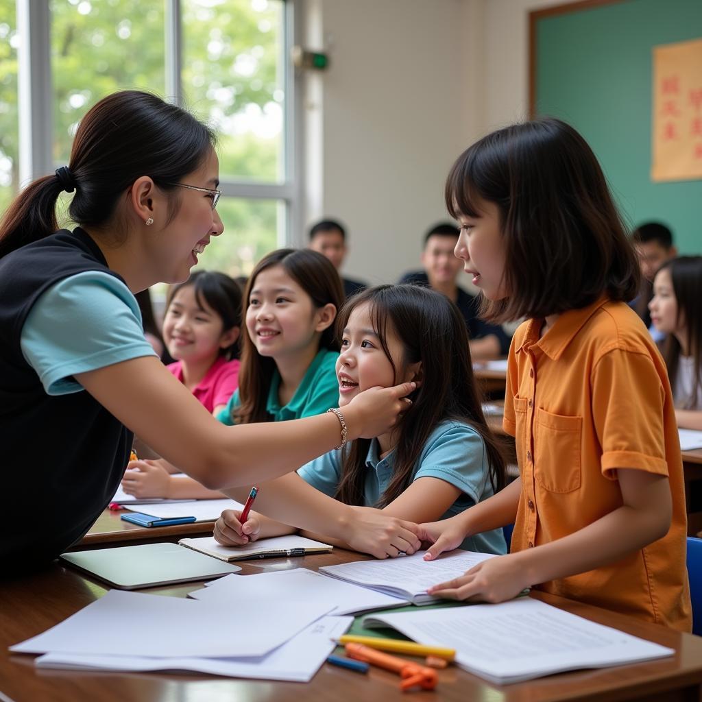 Giáo viên và học sinh Ninh Giang Hải Dương