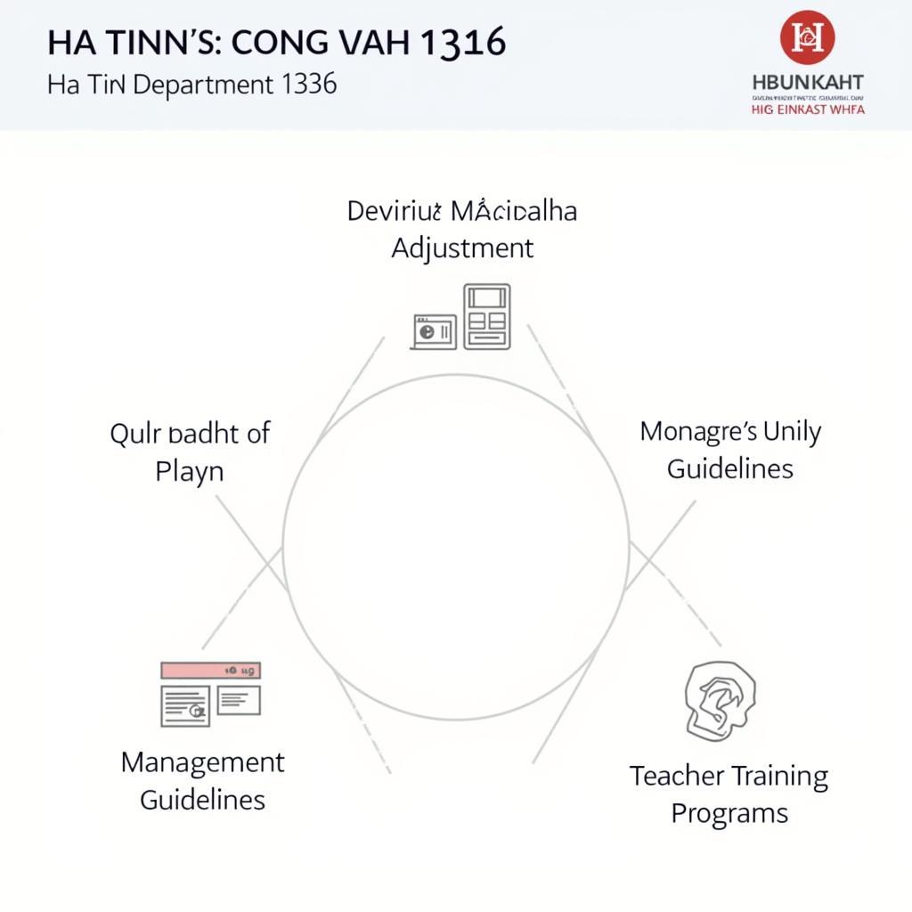 Nội dung công văn 1336 Sở Giáo Dục Hà Tĩnh: Minh họa các điểm chính trong nội dung công văn liên quan đến chương trình giáo dục, công tác quản lý, và đào tạo bồi dưỡng.