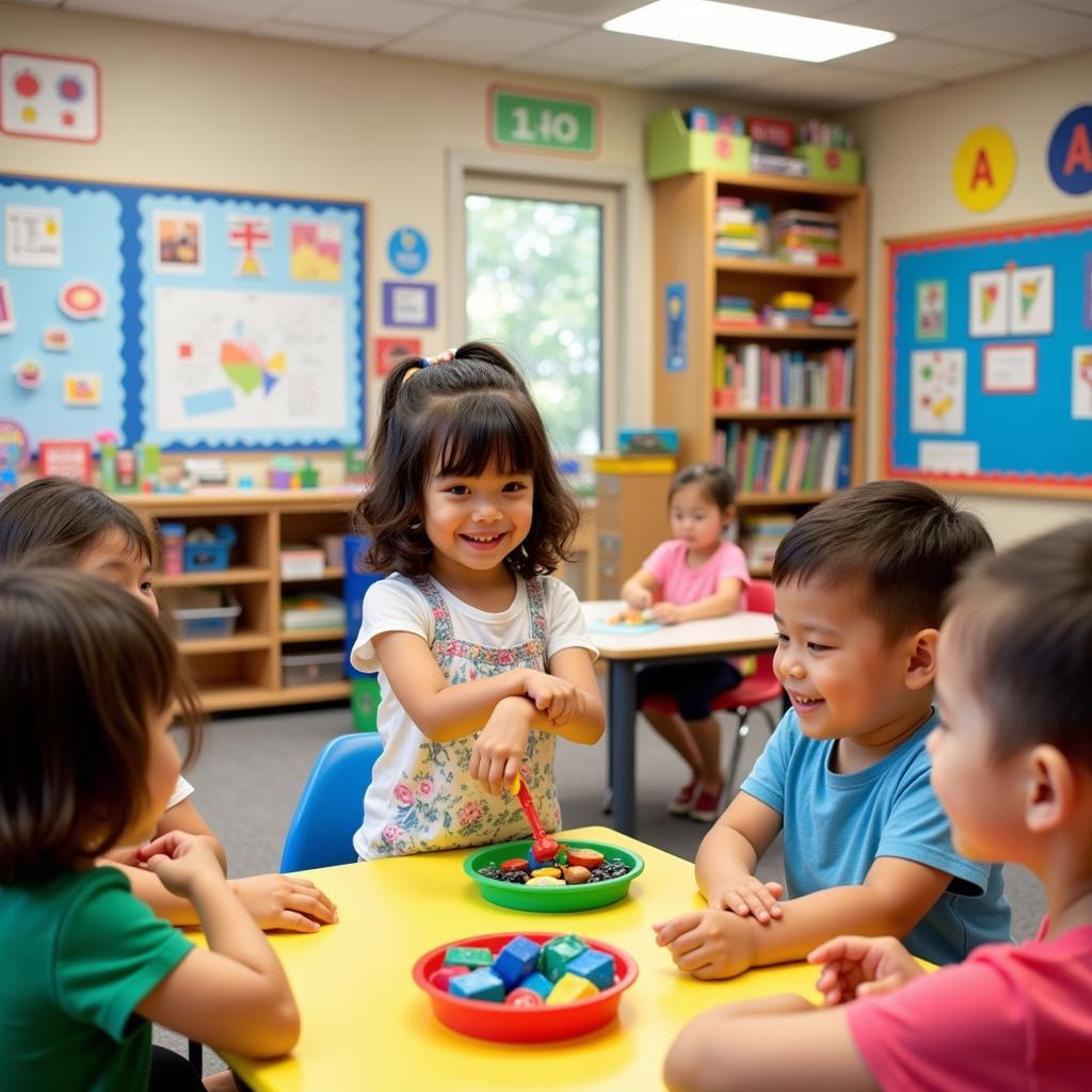 Lớp học tại An An Preschool