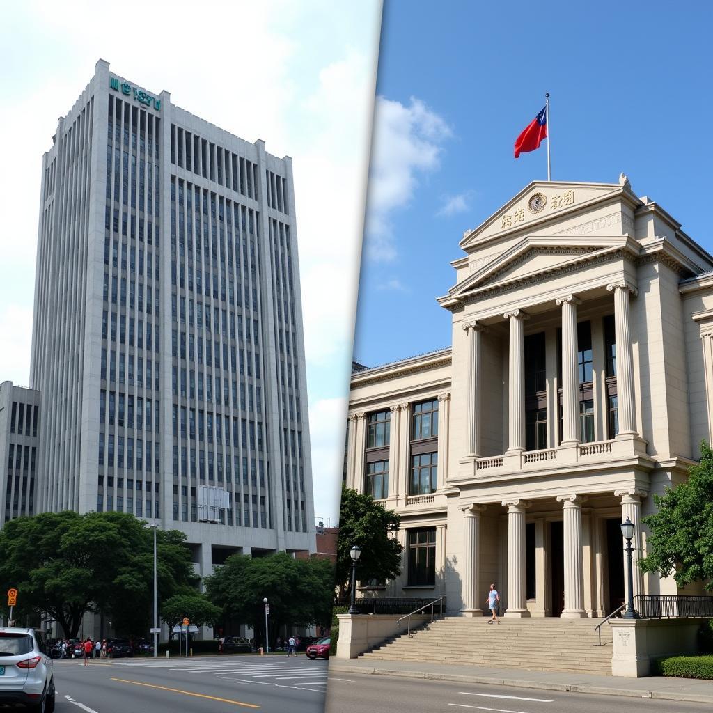 Bộ Giáo Dục Đài Loan và Ministry of Justice - Toà nhà