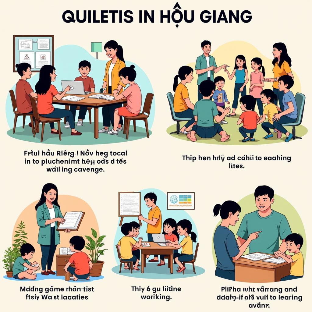 Các hoạt động giáo dục tại Hậu Giang