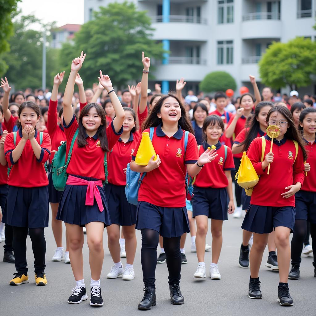 Học sinh Hà Nội tham gia flashmob chào mừng năm học mới