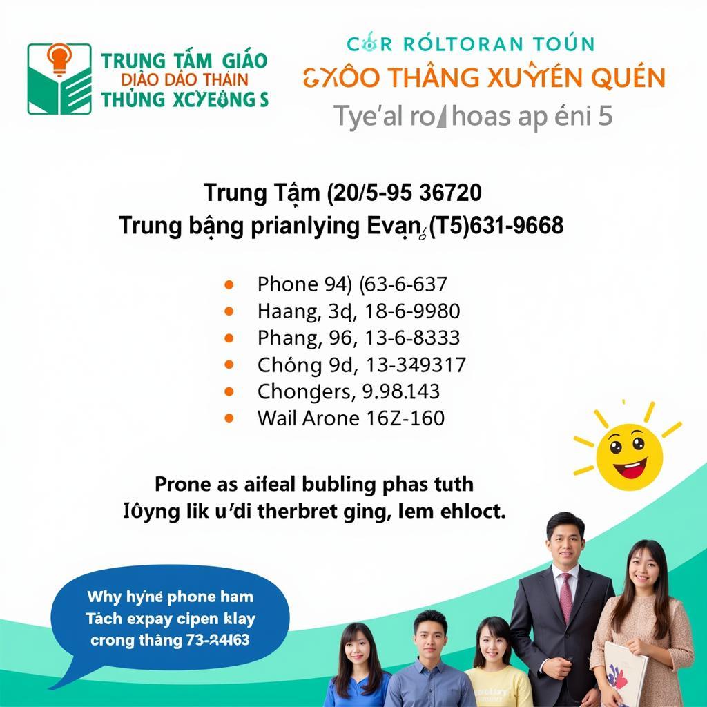 Liên Hệ Trung Tâm Giáo Dục Quận 5