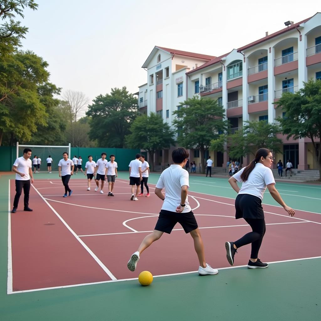 Sinh viên Duy Tân tham gia hoạt động thể thao sôi nổi