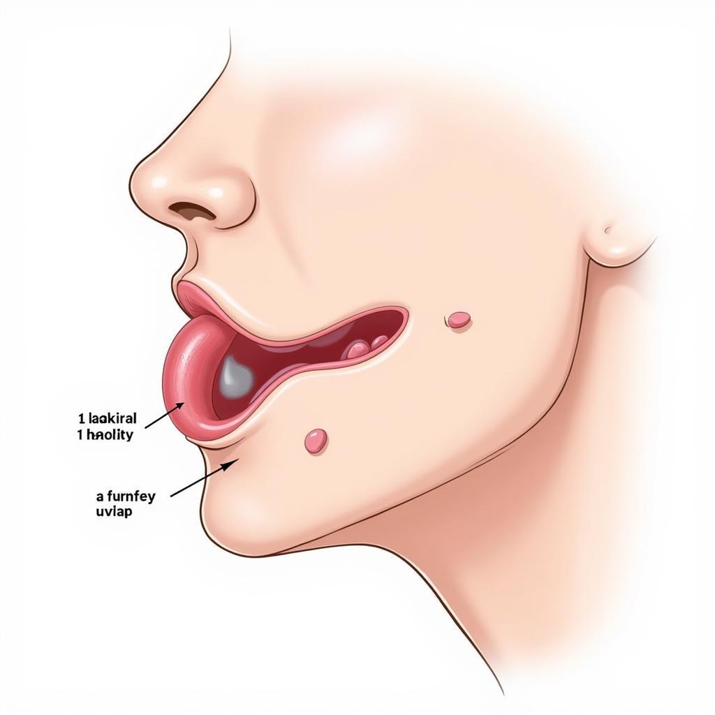 U bóng vatex là gì? Mô tả hình ảnh u bóng vatex và vị trí của nó trong vòm họng.